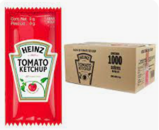 Caja Catsup Heinz 200 Sobres / 9g 