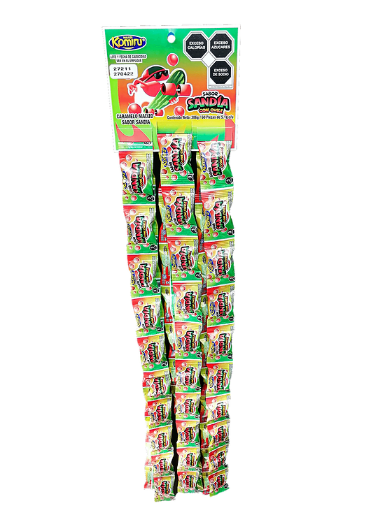 Caramelo Komiru Tira Sandia/ 60pz