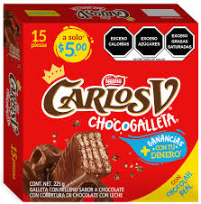 Carlos V ChocoGalleta c/15pz