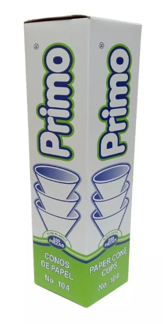 Cono papel PRIMO #104 c/250pz
