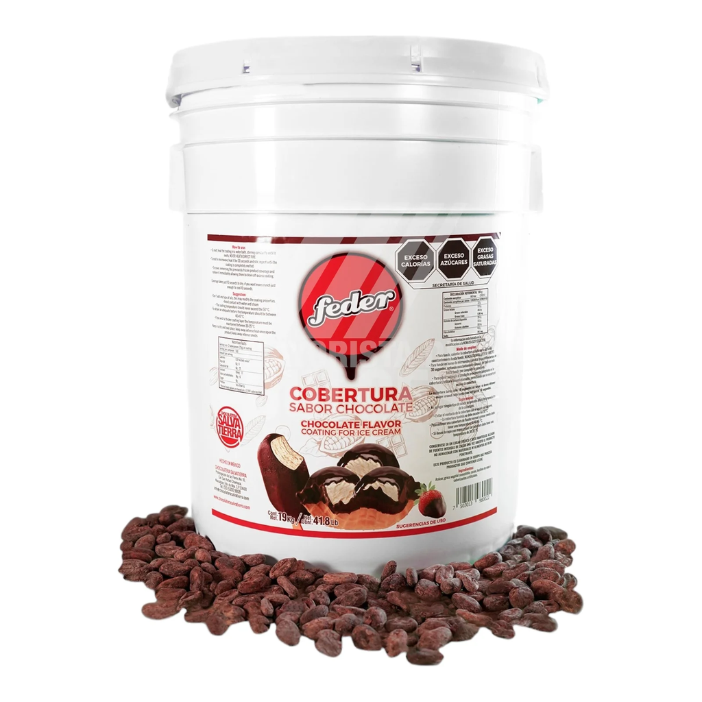 Cubeta Cobertura de Chocolate 19L Galvezton