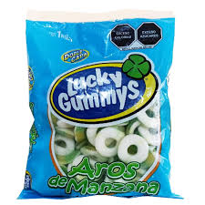 Lucky Gummys Aros Manzana 1 Kg/8b