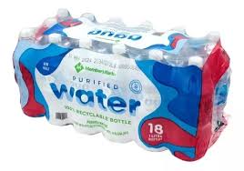agua purificada c/18 pzs 1 l
