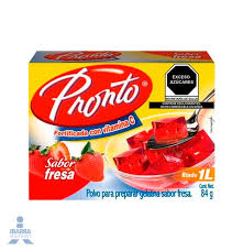 gelatina pronto Fresa 84 grs
