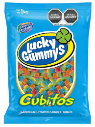 lucky gummys cubitos 1 kg / 8 bolsas