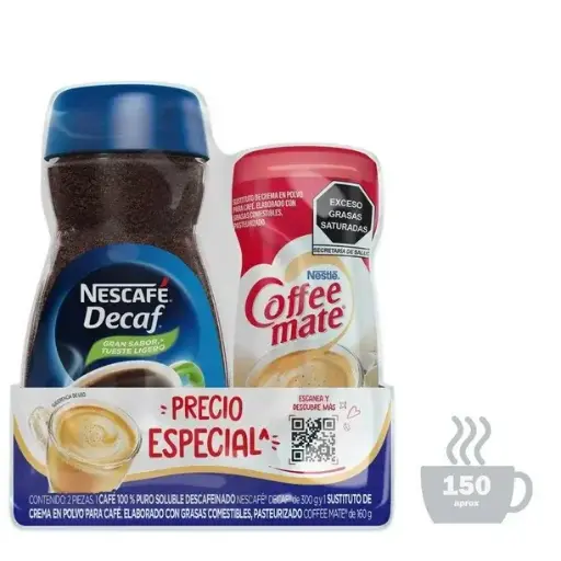 Nescafe Decaf 300g + Coffe Mate 160g 