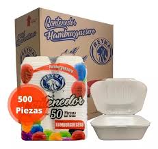 Caja Hamburguesero Reyma 500pz
