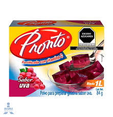 gelatina pronto uva 84 grs