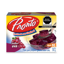 gelatina pronto uva 84 grs.